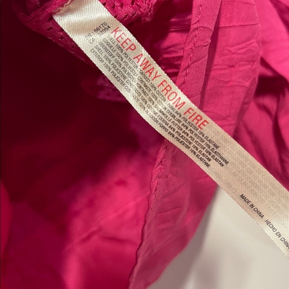 FREE PEOPLE MOVEMENT LETS GO OUT PULLOVER WINDBREAKER PINK RUFFLES ZIP UP XS - Picture 5 of 7